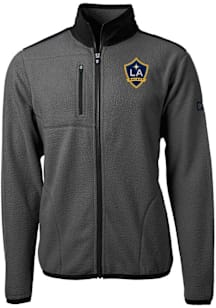 Cutter and Buck LA Galaxy Mens Graphite Cascade Sherpa Light Weight Jacket
