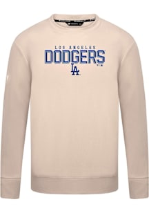 Levelwear Los Angeles Dodgers Tan Mandate Carve Long Sleeve T Shirt