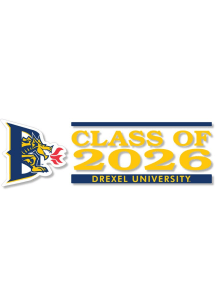 Navy Blue Drexel Dragons 6x2 Class of 2026 Decal