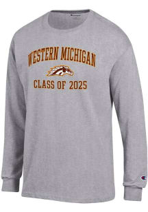 Mens Western Michigan Broncos Grey Champion Class of 2025 Jersey Tee