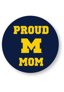 Michigan Wolverines Mom Button