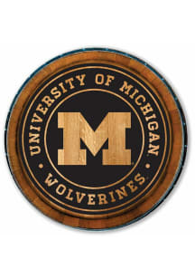 Michigan Wolverines Wine Barrel Sign