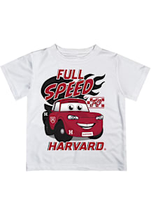 Vive La Fete Harvard Crimson Youth White Full Speed Short Sleeve T-Shirt