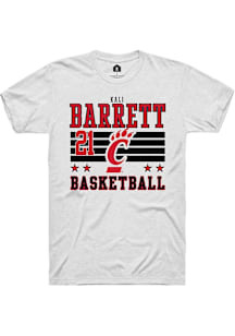 Kali Barrett Cincinnati Bearcats White NIL Striped Short Sleeve Player T Shirt