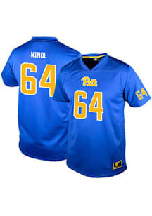 Josh Nindl Genuine Collective Mens Blue Pitt Panthers NIL Football Jersey
