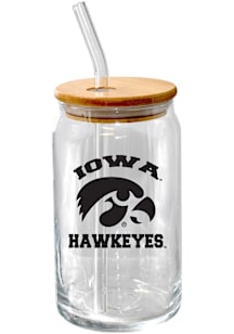 Iowa Hawkeyes 16oz Pint Glass - Black