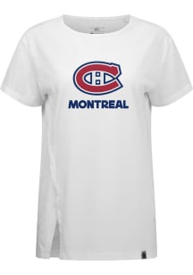 Levelwear Montreal Canadiens Womens White Influx Home Turf Short Sleeve T-Shirt