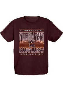 Virginia Tech Hokies Youth Maroon Shaded Team Graphic Short Sleeve T-Shirt