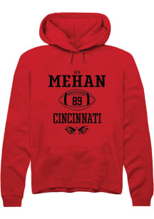 Ben Mehan Rally Mens Red Cincinnati Bearcats NIL Sport Icon Hooded Sweatshirt