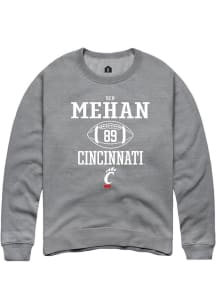 Ben Mehan Rally Mens Graphite Cincinnati Bearcats NIL Sport Icon Crew Sweatshirt