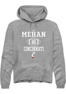 Ben Mehan Rally Mens Graphite Cincinnati Bearcats NIL Sport Icon Hooded Sweatshirt