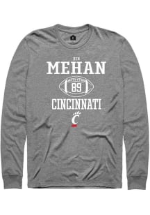 Ben Mehan Rally Mens Graphite Cincinnati Bearcats NIL Sport Icon Tee