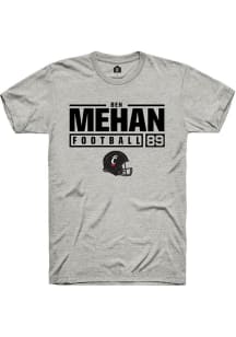 Ben Mehan Ash Cincinnati Bearcats NIL Stacked Box Short Sleeve T Shirt