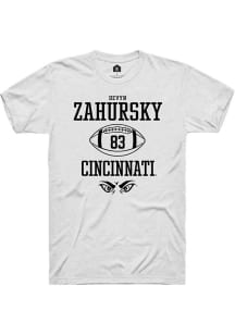 Devyn Zahursky  Cincinnati Bearcats White Rally NIL Sport Icon Short Sleeve T Shirt