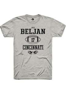 Joey Beljan Ash Cincinnati Bearcats NIL Sport Icon Short Sleeve T Shirt