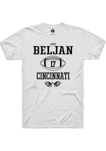 Joey Beljan White Cincinnati Bearcats NIL Sport Icon Short Sleeve T Shirt