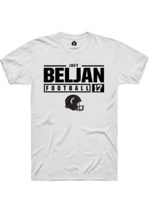 Joey Beljan White Cincinnati Bearcats NIL Stacked Box Short Sleeve T Shirt