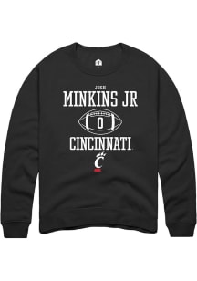 Josh Minkins Jr Rally Mens  Cincinnati Bearcats NIL Sport Icon Crew Sweatshirt