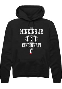 Josh Minkins Jr Rally Mens  Cincinnati Bearcats NIL Sport Icon Hooded Sweatshirt