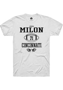 Judea Milon White Cincinnati Bearcats NIL Sport Icon Short Sleeve T Shirt