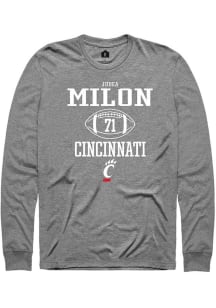 Judea Milon Rally Mens Graphite Cincinnati Bearcats NIL Sport Icon Tee