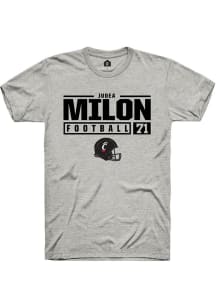 Judea Milon Ash Cincinnati Bearcats NIL Stacked Box Short Sleeve T Shirt