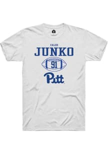 Caleb Junko White Pitt Panthers NIL Sport Icon Short Sleeve T Shirt