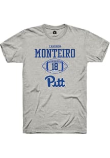 Cameron Monteiro Ash Pitt Panthers NIL Sport Icon Short Sleeve T Shirt