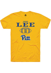 Censere Lee Gold Pitt Panthers NIL Sport Icon Short Sleeve T Shirt