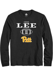 Censere Lee Rally Mens Black Pitt Panthers NIL Sport Icon Tee