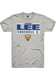 Censere Lee Ash Pitt Panthers NIL Stacked Box Short Sleeve T Shirt