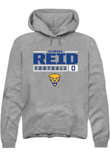 Desmond Reid  Rally Pitt Panthers Mens Graphite NIL Stacked Box Long Sleeve Hoodie