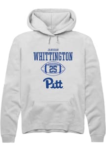 Jahsear Whittington Rally Mens White Pitt Panthers NIL Sport Icon Hooded Sweatshirt