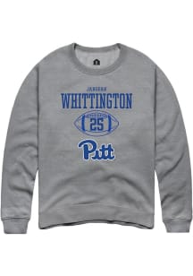 Jahsear Whittington Rally Mens Graphite Pitt Panthers NIL Sport Icon Crew Sweatshirt