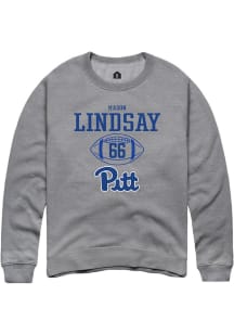 mason lindsay Rally Mens Graphite Pitt Panthers NIL Sport Icon Crew Sweatshirt