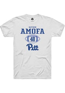 Matthew Amofa White Pitt Panthers NIL Sport Icon Short Sleeve T Shirt