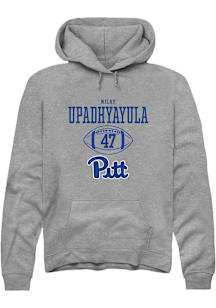 Nilay Upadhyayula  Rally Pitt Panthers Mens Graphite NIL Sport Icon Long Sleeve Hoodie