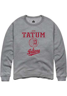 avry tatum  Rally Indiana Hoosiers Mens Graphite NIL Sport Icon Long Sleeve Crew Sweatshirt