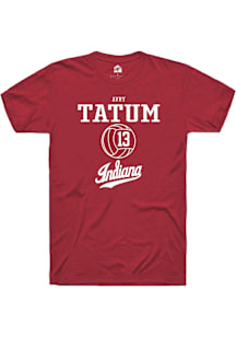 avry tatum  Indiana Hoosiers Red Rally NIL Sport Icon Short Sleeve T Shirt