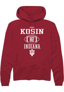 Brody Kosin Rally Mens Red Indiana Hoosiers NIL Sport Icon Hooded Sweatshirt