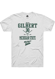 Dolan Gilbert White Michigan State Spartans NIL Sport Icon Short Sleeve T Shirt