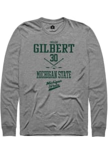 Dolan Gilbert Rally Mens Graphite Michigan State Spartans NIL Sport Icon Tee