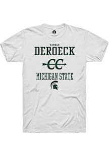 Hannah DeRoeck  Michigan State Spartans White Rally NIL Sport Icon Short Sleeve T Shirt