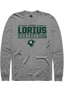 Hayden Lorius Rally Mens Graphite Michigan State Spartans NIL Stacked Box Tee