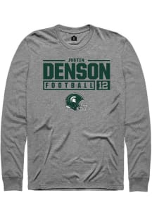 Justin Denson Rally Mens Graphite Michigan State Spartans NIL Stacked Box Tee