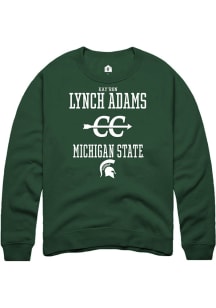 Kay’Ron Lynch adams Rally Mens Green Michigan State Spartans NIL Sport Icon Crew Sweatshirt