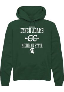 Kay’Ron Lynch adams Rally Mens Green Michigan State Spartans NIL Sport Icon Hooded Sweatshirt