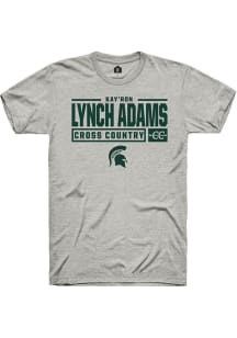 Kay’Ron Lynch adams Ash Michigan State Spartans NIL Stacked Box Short Sleeve T Shirt