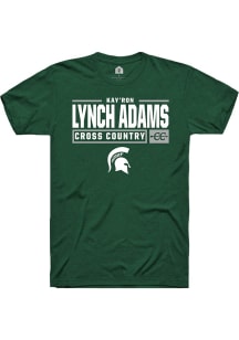 Kay’Ron Lynch adams Green Michigan State Spartans NIL Stacked Box Short Sleeve T Shirt