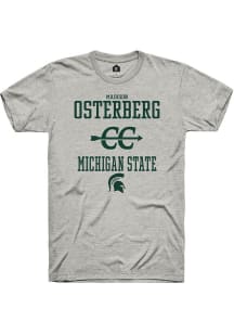 Madison Osterberg Ash Michigan State Spartans NIL Sport Icon Short Sleeve T Shirt